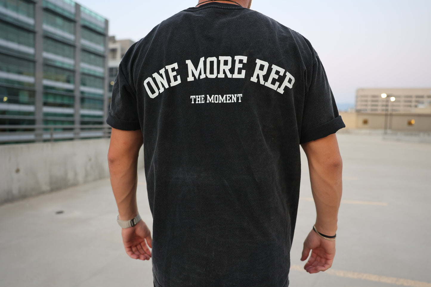 ONE MORE REP WHITE TEE