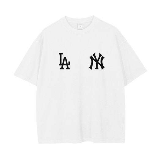 NY X LA WHITE TEE